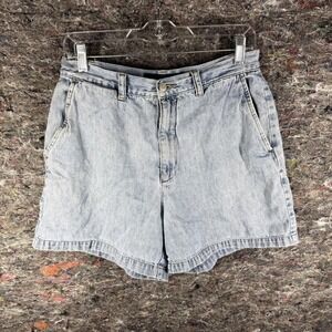 Vintage Limited Jeans Shorts Womens 12 High Waisted Pleated Denim 90s‎